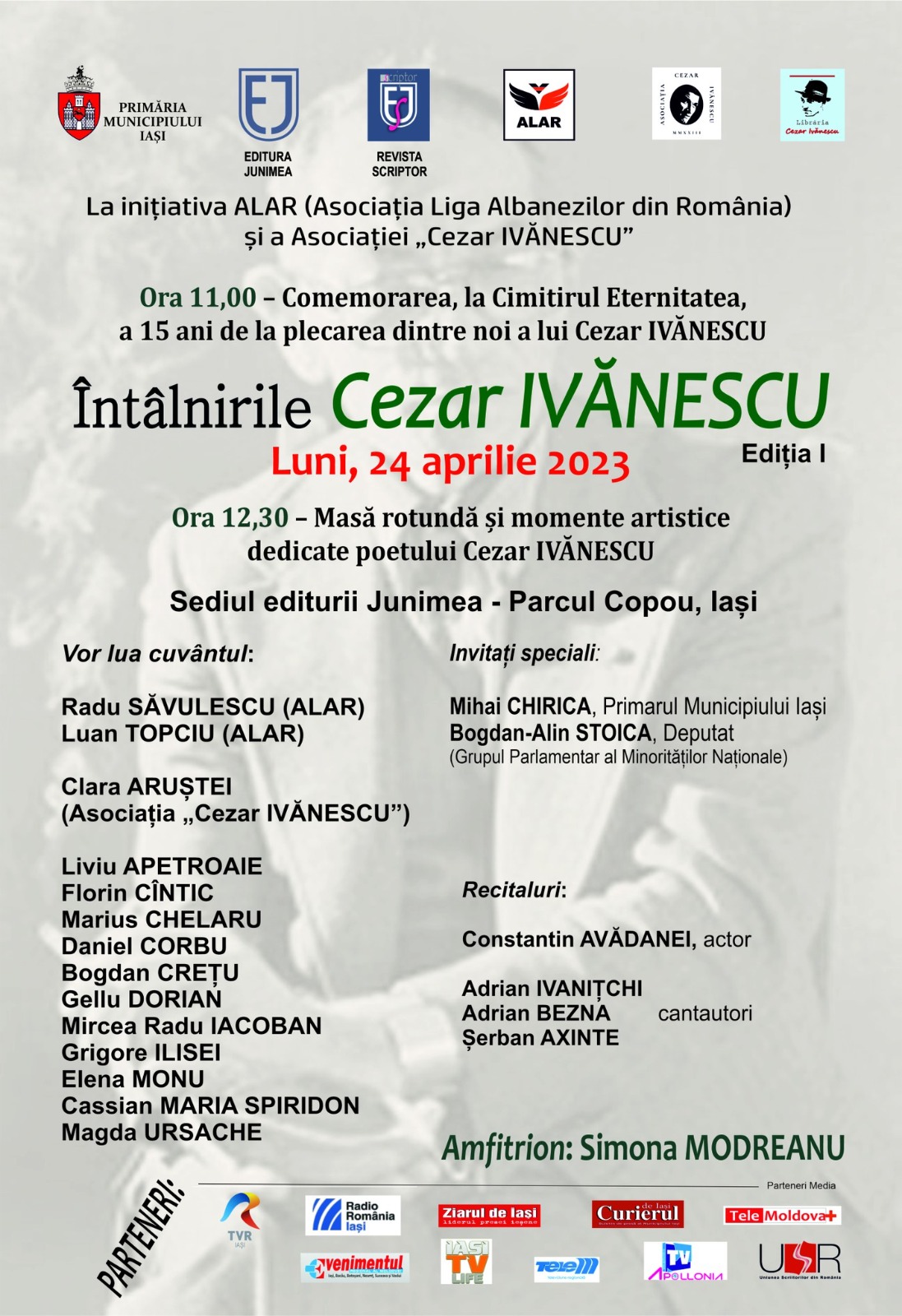 Afiș eveniment 24 aprilie 2023.